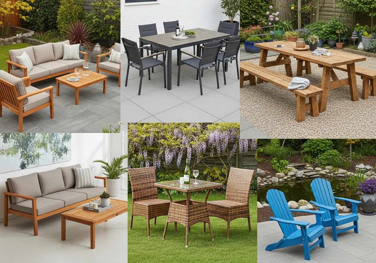 Different outdoor furniture materials guide